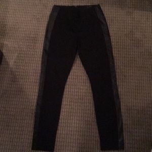 J. Crew pixie pants size 4 black with leather